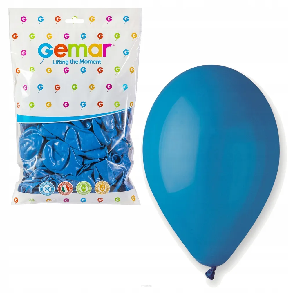 Balony 100 sztuk Pastelowe Niebieskie Gemar   SmartKleks.pl