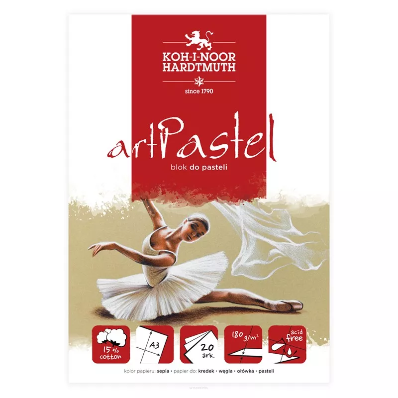 BLOK DO PASTELI ARTPASTEL SEPIA Koh-I-Noor A3
