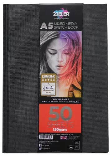 Szkicownik A5 Zieler 150g/m2 szyty smartkleks.pl