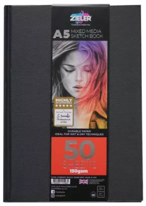Szkicownik A5 Zieler 150g/m2 szyty