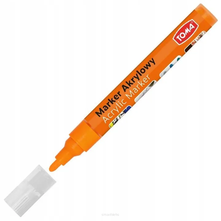Marker Akrylowy Pomarańczowy 4mm Toma  SmartKleks.pl