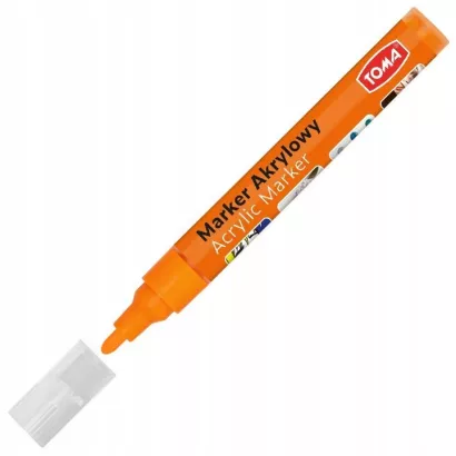 Marker Akrylowy Pomarańczowy 4mm Toma