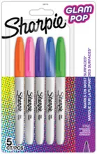 Markery Permanentne Sharpie Glam Pop 5 Kolorów Fine smartkleks.pl