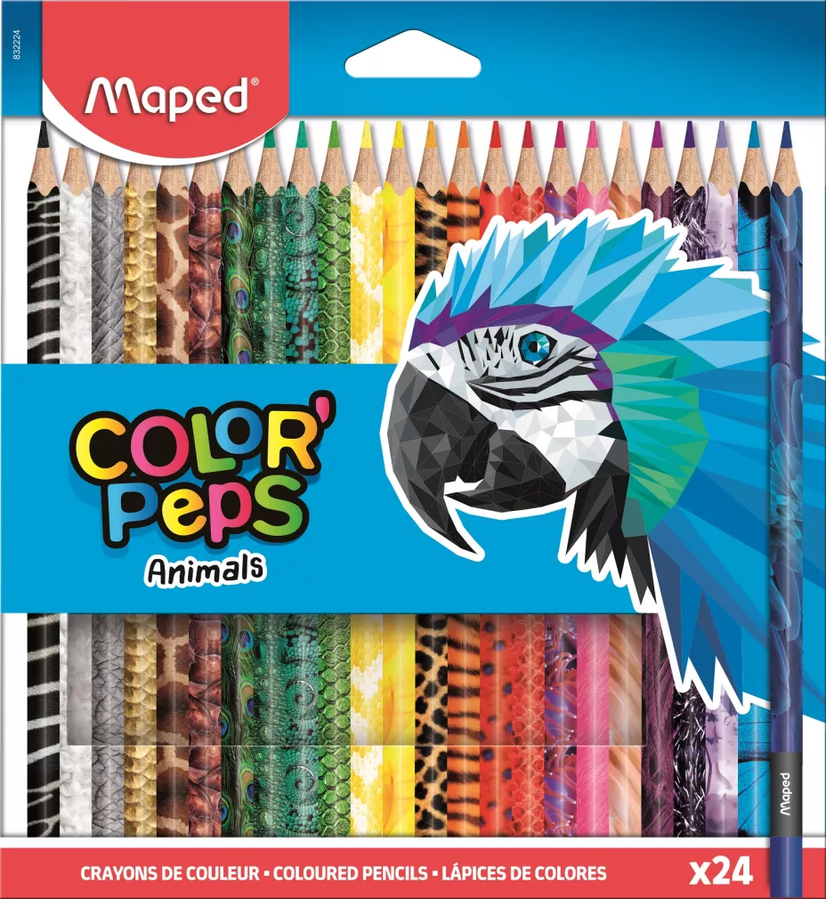 Kredki Ołówkowe Trójkątne Colorpeps 24 Kolory Maped SmartKleks.pl