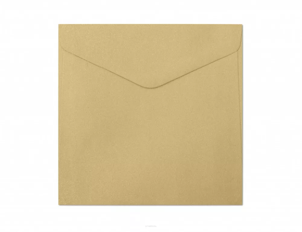 Koperty 16x16cm Pearl Złoty Galeria Papieru 10sz