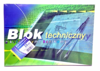 Blok techniczny A4 kolorowy