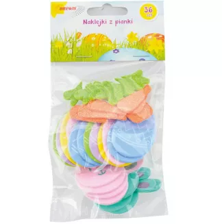 Naklejki Wielkanocne z Pianki 36szt. Brewis
