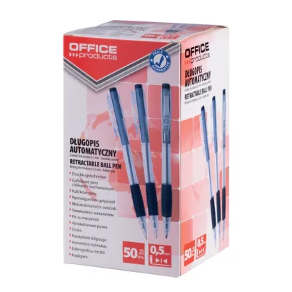 50 x Długopis automatyczny OFFICE PRODUCTS, 0,7mm, czarny