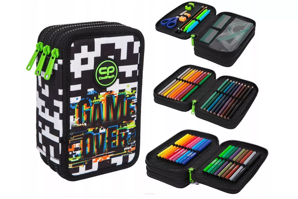 Piórnik Trzyczęściowy z Wyposażeniem CoolPack Jumper 3 Game Over smartkleks.pl