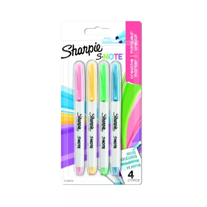 Sharpie S-Note Kreatywne Markery Kolorowanie Zakreślanie Pisanie 4 szt.