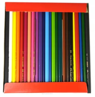 Kredki Ołówkowe Trójkątne 18+4 Kol + 2 Ołówki Faber Castell - 2