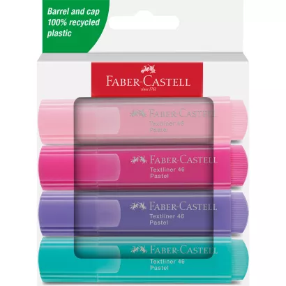 Zakreślacze Pastelowe Faber-Castell 4szt