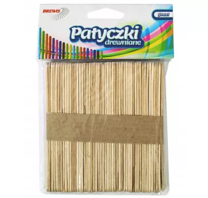 Patyczki Drewniane 50szt Brewis