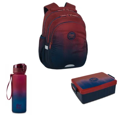 ZESTAW SZKOLNY PLECAK+BIDON+ŚNIADANIÓWKA COOLPACK COSTA