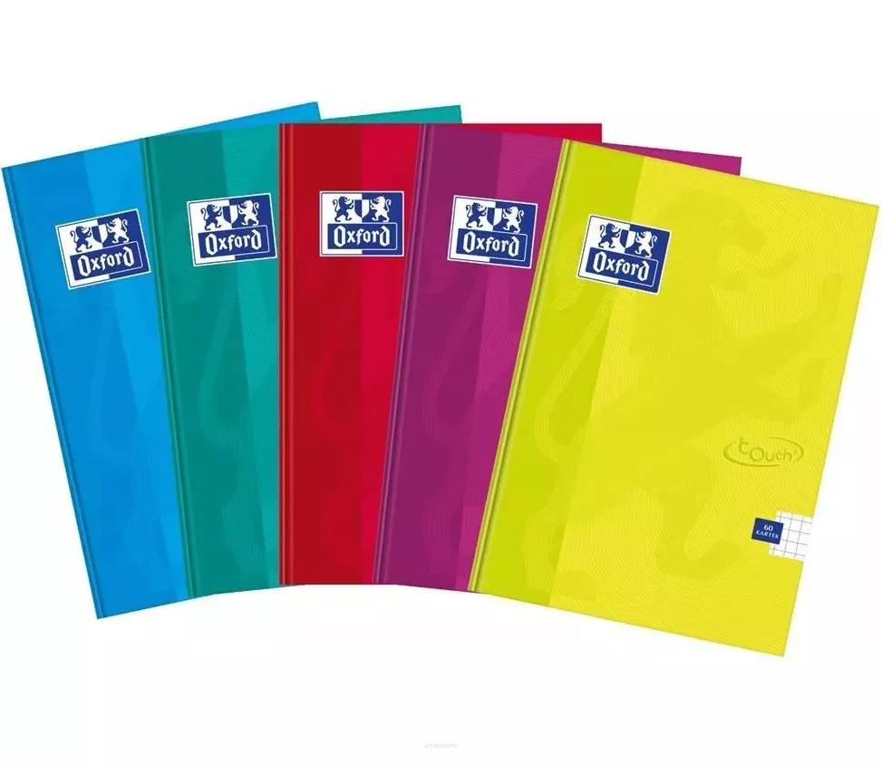 Brulion A4 Oxford Komplet 5szt. Krata 96k. smartkleks.pl