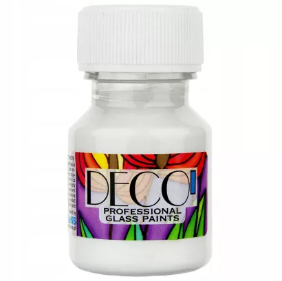 Farba do Szkła Witrażowa Deco 30ml - 100 Biały