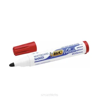 Zestaw 12x Marker Do Tablic Suchościeralnych BiC Velleda Czerwony - 2