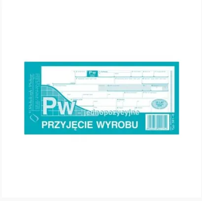 PW Przyjęcie Wyrobu Jednopozycyjne Typ:381-8