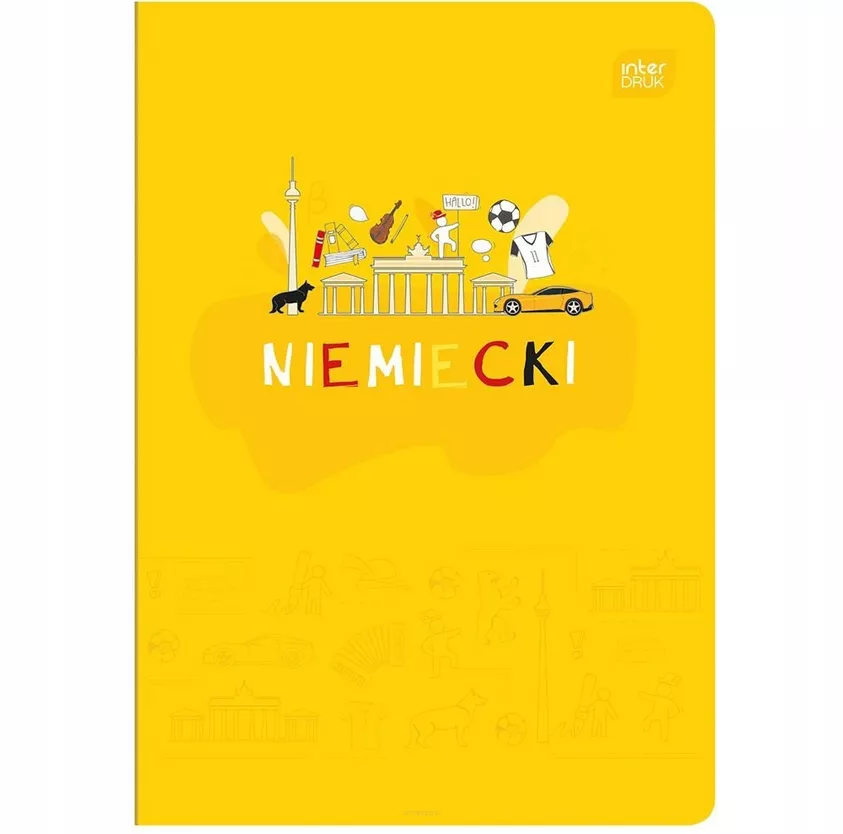 Zeszyt Tematyczny - Niemiecki  A5/60 w Kratkę Interdruk