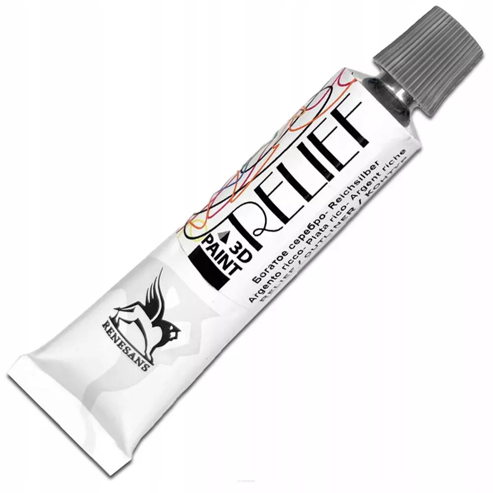 Konturówka relief Deco  Renesans Srebrna 20 ml