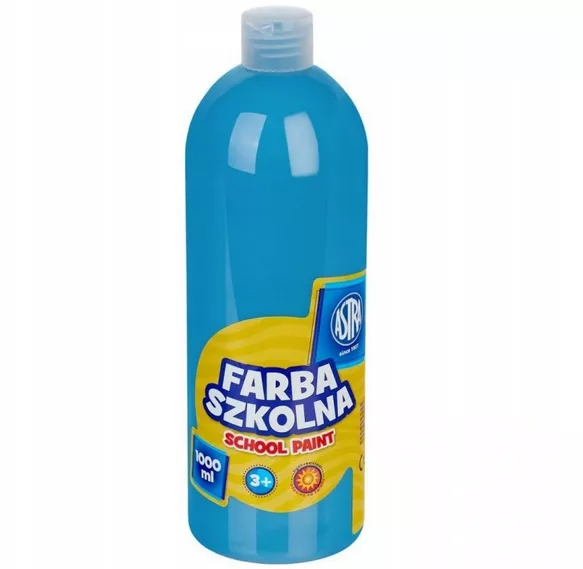 Farba Szkolna 1000 ml Niebieska 
