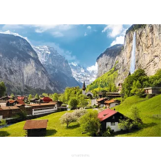 Puzzle Trefl 3000 Elementów Lauterbrunnen, Szwajcaria smartkleks.pl