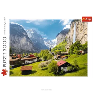 Puzzle Trefl 3000 Elementów Lauterbrunnen, Szwajcaria smartkleks.pl