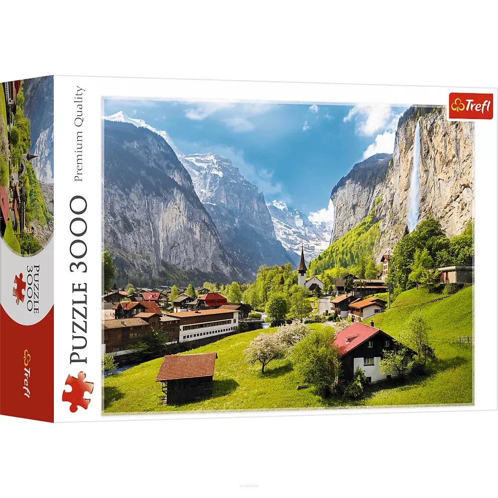 Puzzle Trefl 3000 Elementów Lauterbrunnen, Szwajcaria samrtkleks.pl