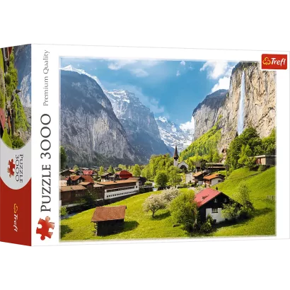 Puzzle Trefl 3000 Elementów Lauterbrunnen, Szwajcaria