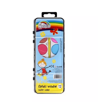 Farby Akwarelowe Wodne Fiorello 12szt.