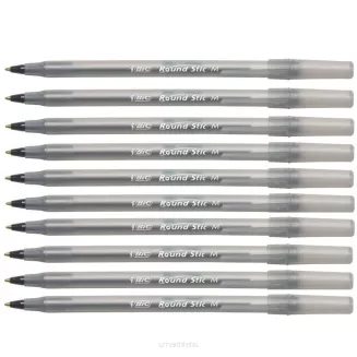 Zestaw Długopis Bic Round Stic Czarny 60szt - 2