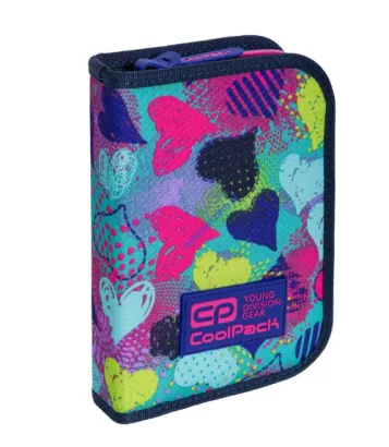 Piórnik Jednokomorowy CoolPack Clipper Hearts Graffiti