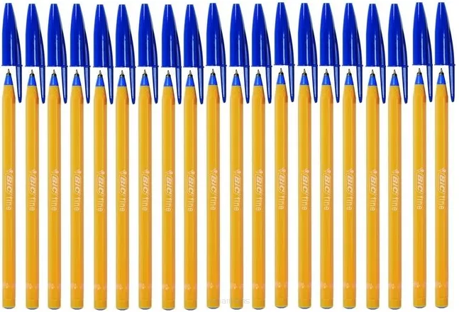 Zestaw 20 x Długopis BiC Orange Original Fine Niebieski