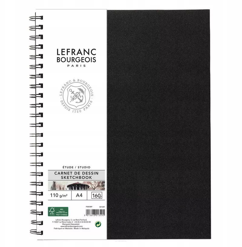 Szkicownik A4 Spirala Lefranc Bourgeois 110g smartkleks.pl