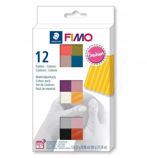Masa Plastyczna Fimo Staedtler Fashion 12 Kolorów