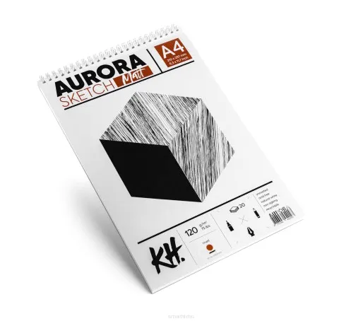 Szkicownik Aurora Mat Spirala A4 120g/m2