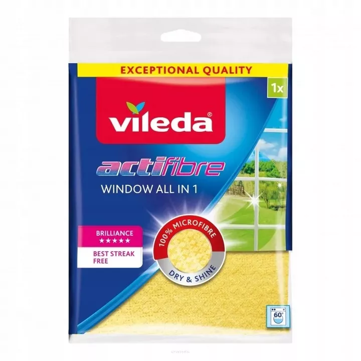 Ścierka do Mycia Okien Chłonna Vileda Actifibre Window All in 1  SmartKleks.pl