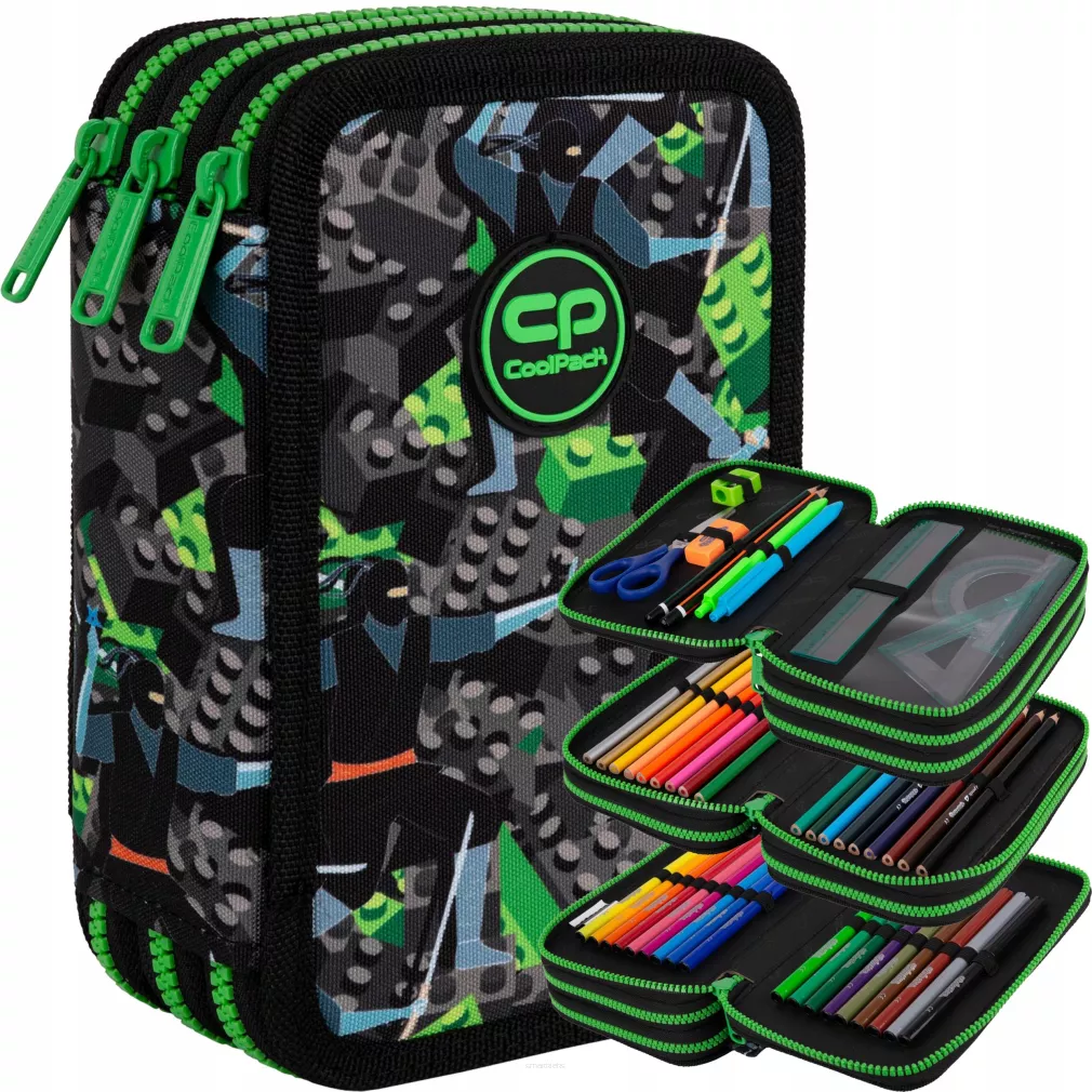 Piórnik Trójkomorowy Cool Pack z Wyposażeniem Jumper 3 Kids From The Block  SmartKleks.pl