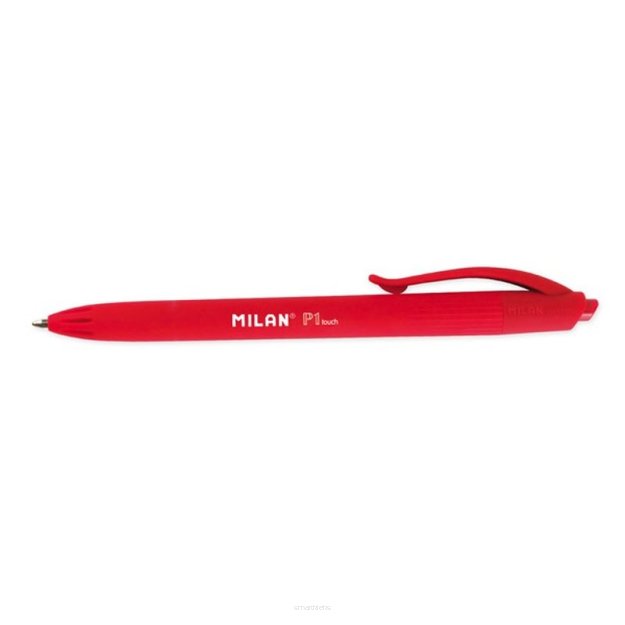 Długopis Milan P1 Rubber Touch Czerwony