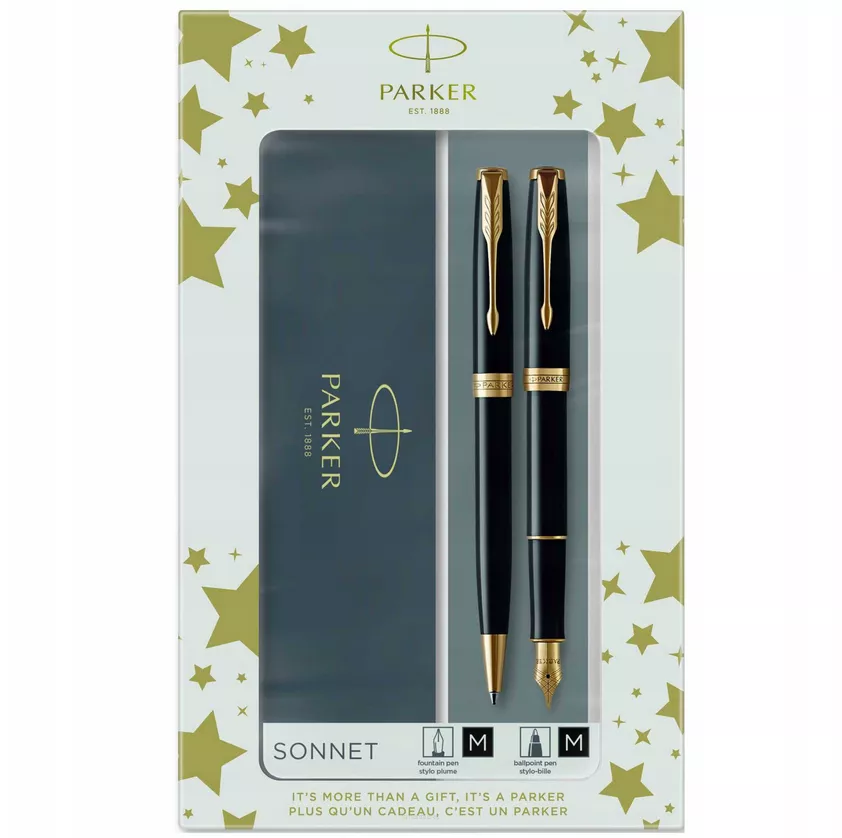 Parker Sonnet BlackLaquer GT Zestaw Prezentowy smartkleks.pl