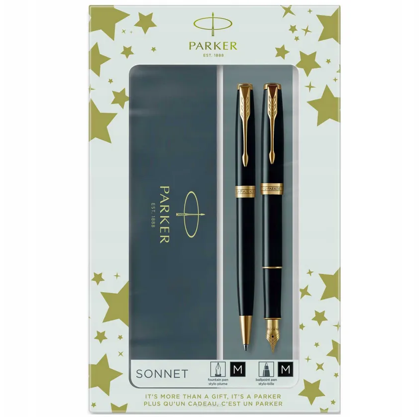 Parker Sonnet BlackLaquer GT Zestaw Prezentowy smartkleks.pl