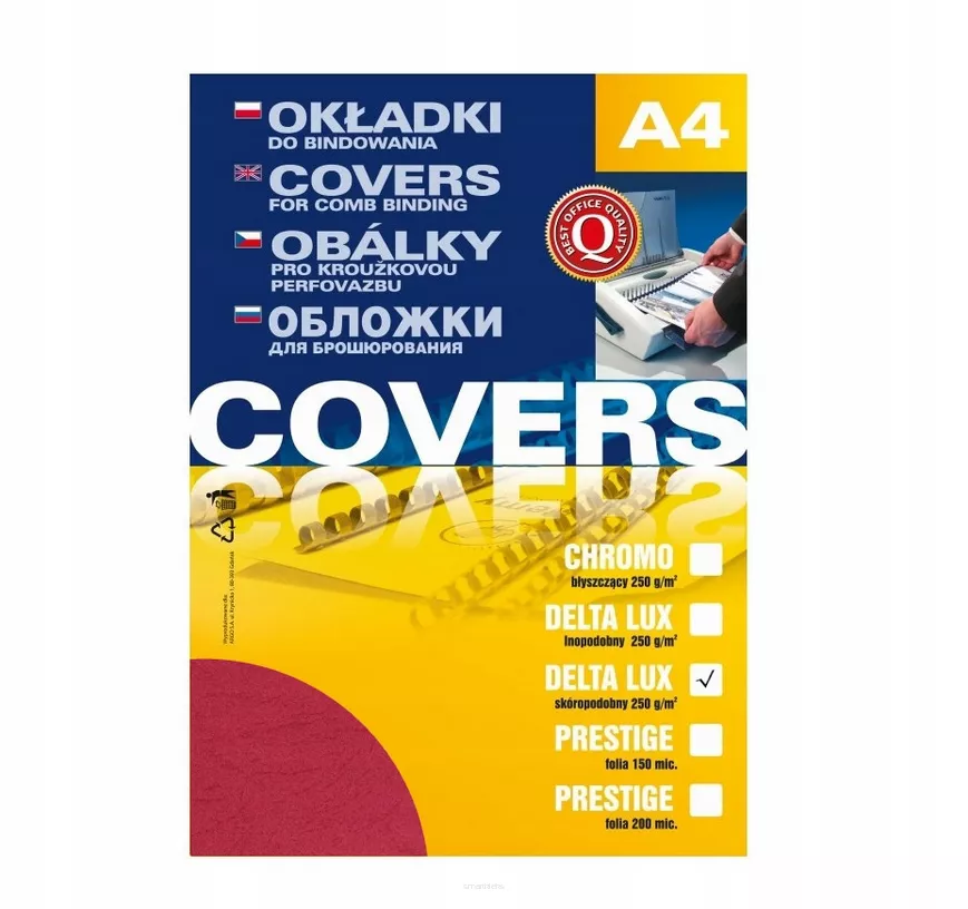 Okładka do Bindowania Czerwona A4 100szt. smartkleks.pl