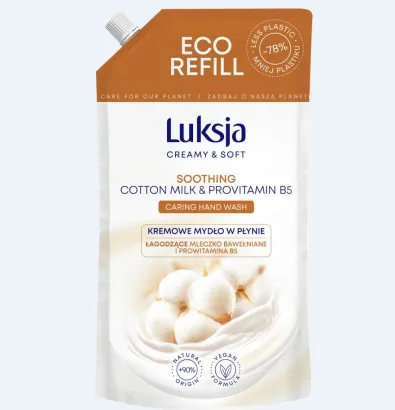LUKSJA MYDŁO W PŁYNIE 400ML BAWEŁNA