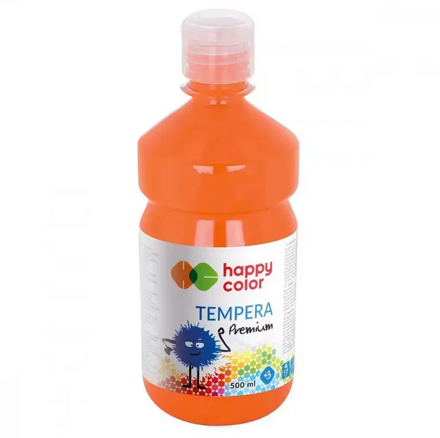 Farba Szkolna 500 ml Pomarańczowa Happy Color