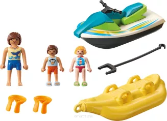 Playmobil Family Fun Skuter Wodny z Bananową Łódką  SmartKleks.pl