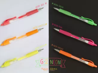 Długopis Żelowy Neonowy G-2 Pilot Neon Green