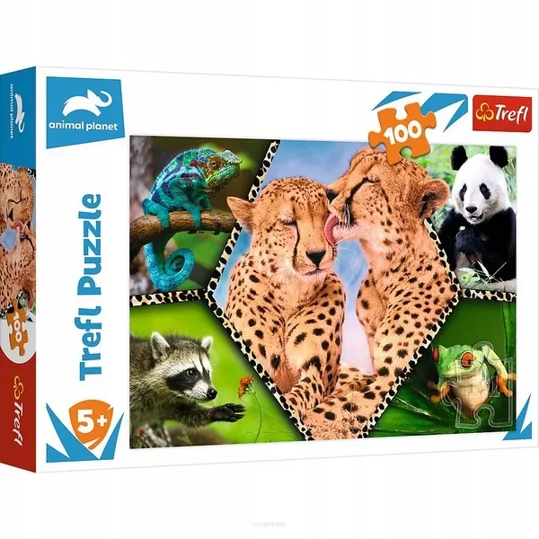 Puzzle Trefl 100 Elementów Piękno Natury Zwierzęta Animal Planet  SmartKleks.pl