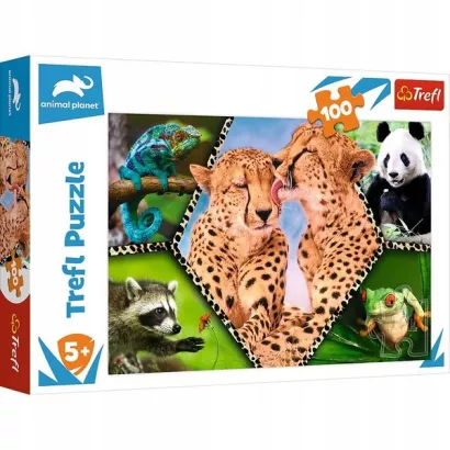 Puzzle Trefl 100 Elementów Piękno Natury Zwierzęta Animal Planet