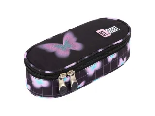 Piórnik saszetka usztywniona z wewnętrzną klapką PC1 PASTEL BUTTERFLY