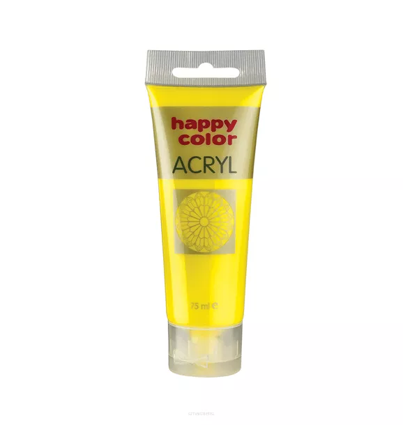 Farba Akrylowa Happy Color 75ml Cytrynowa 12